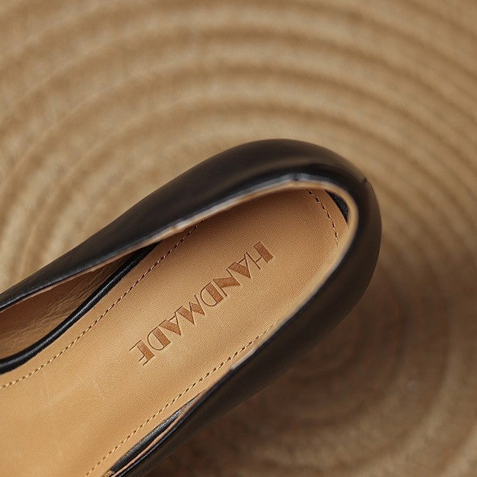 Oriel Square Leather Pumps