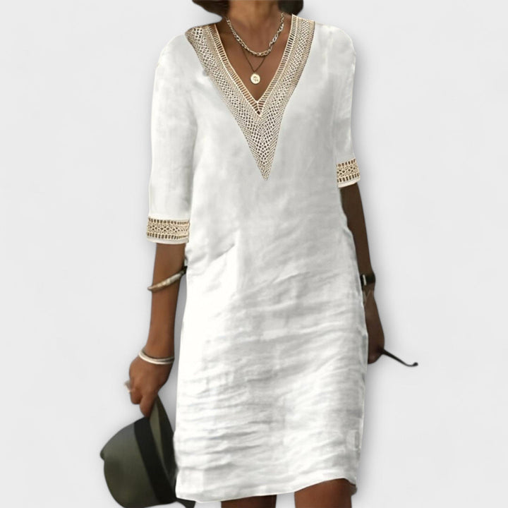 Emelia | Bohemian V-Neck Dress