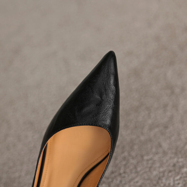 Verrine Leather Low Heels