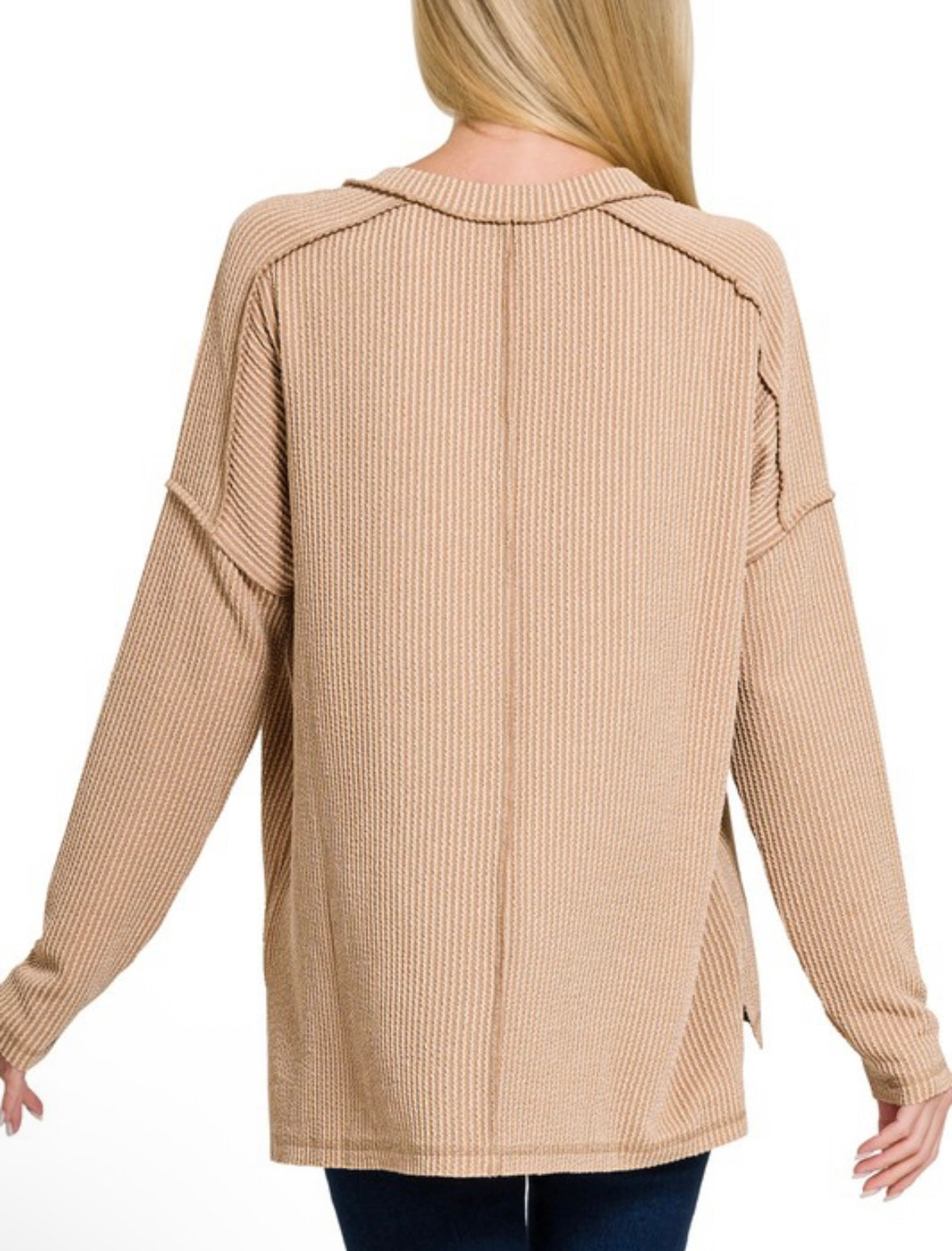V Neck Long Sleeve