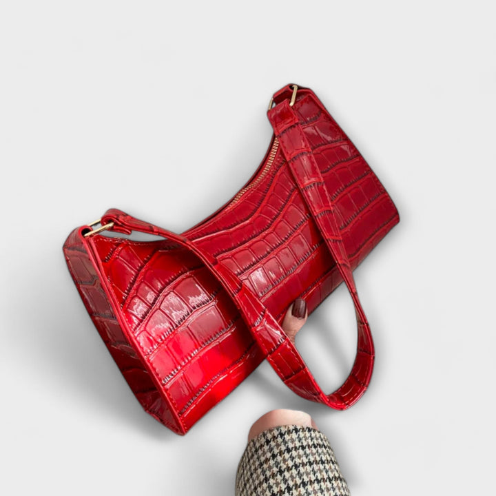 Ava - Glossy Leather Handbag
