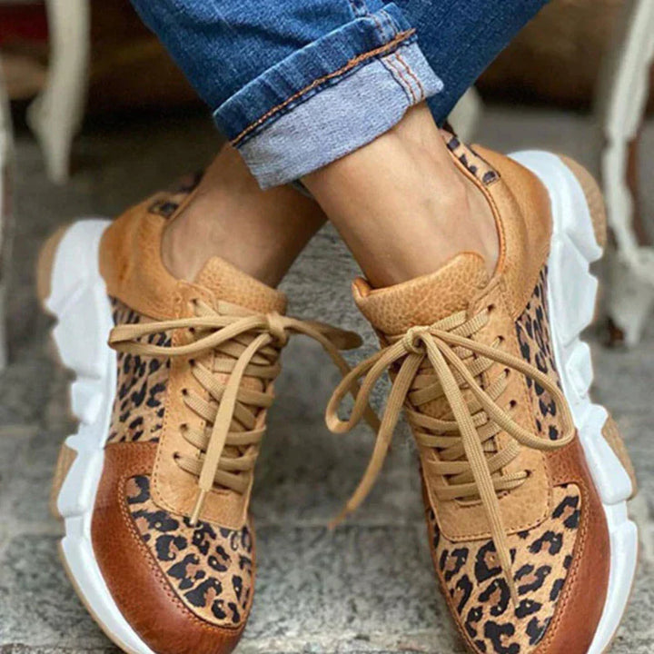 Ember | Cozy Leopard Print Sneakers