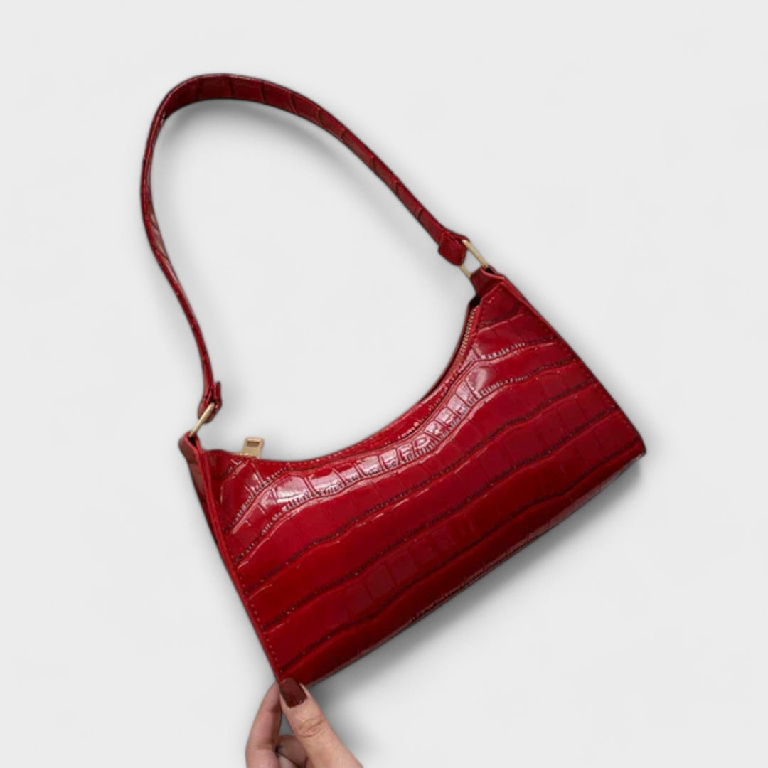 Olivia - Glossy Leather Handbag