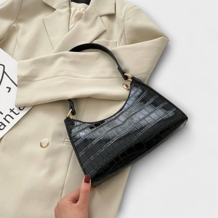 Olivia - Glossy Leather Handbag