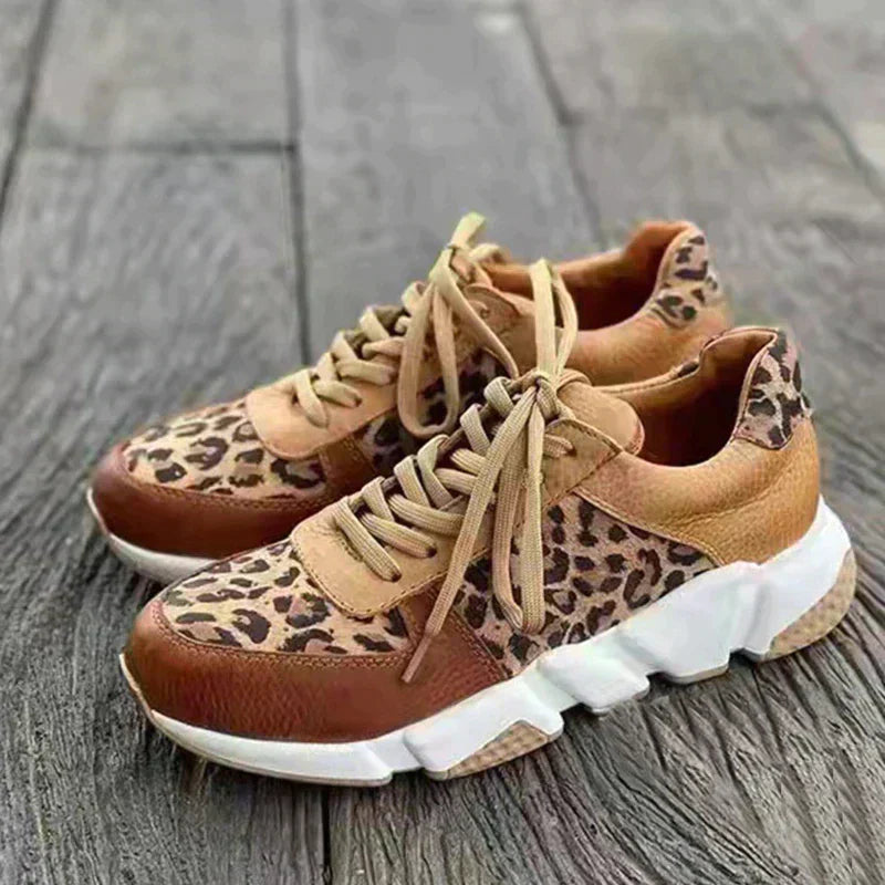 Ember | Cozy Leopard Print Sneakers
