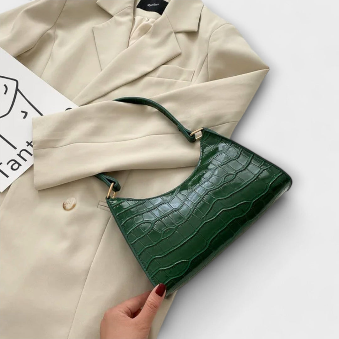 Olivia - Glossy Leather Handbag