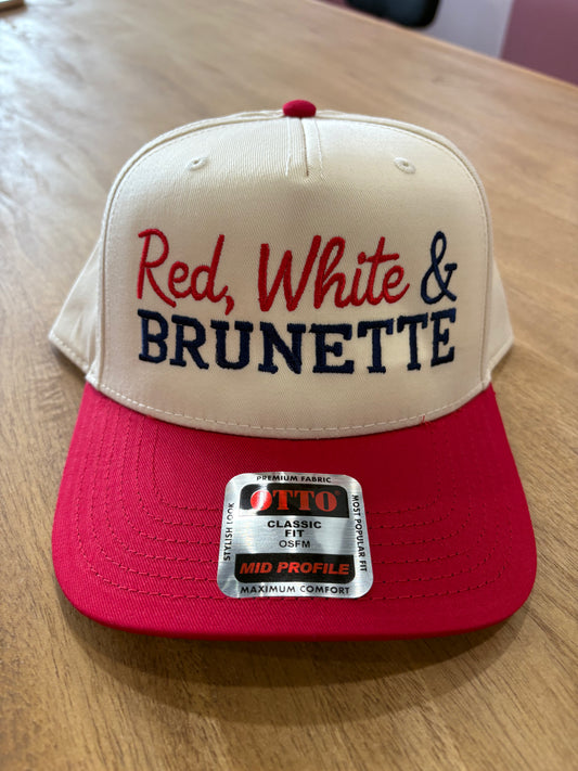 Red White & BRUNETTE