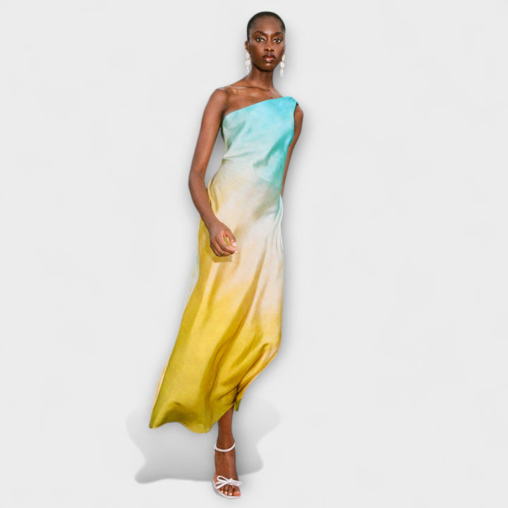 Arabella - Asymmetrical One-Shoulder Midi Dress