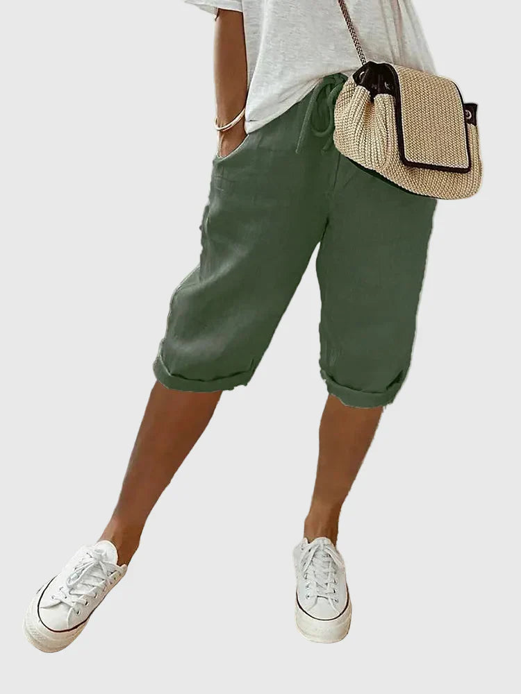 Grace | Lightweight Cotton-Linen Shorts