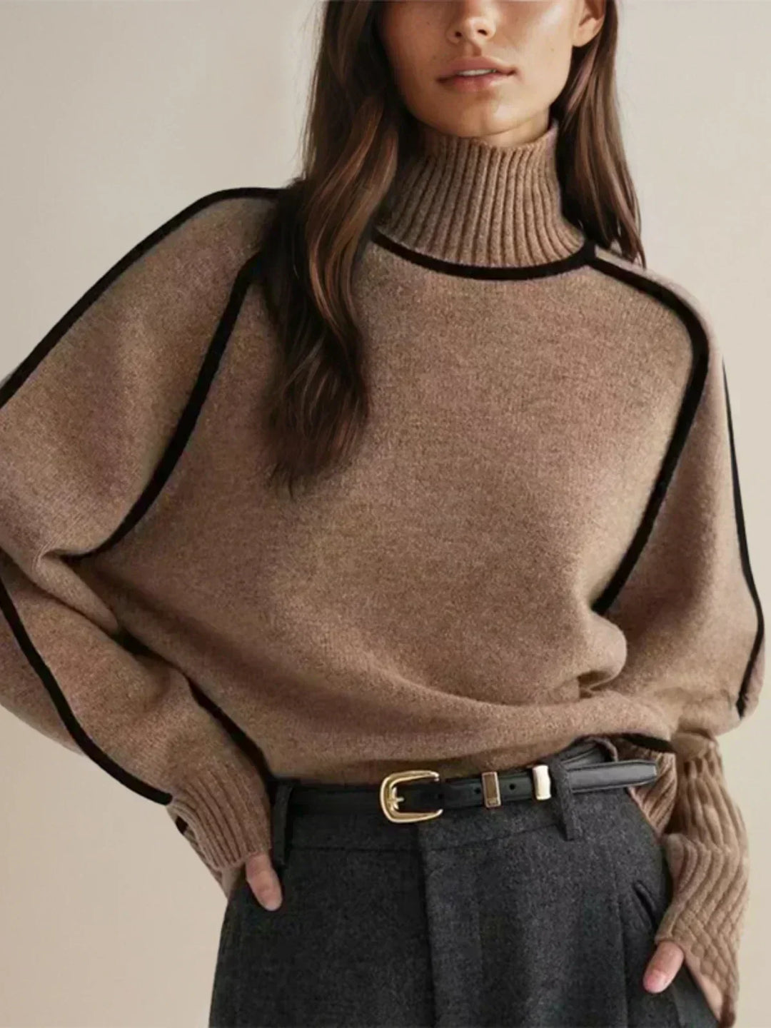 Donna | Stylish Turtleneck Knitwear