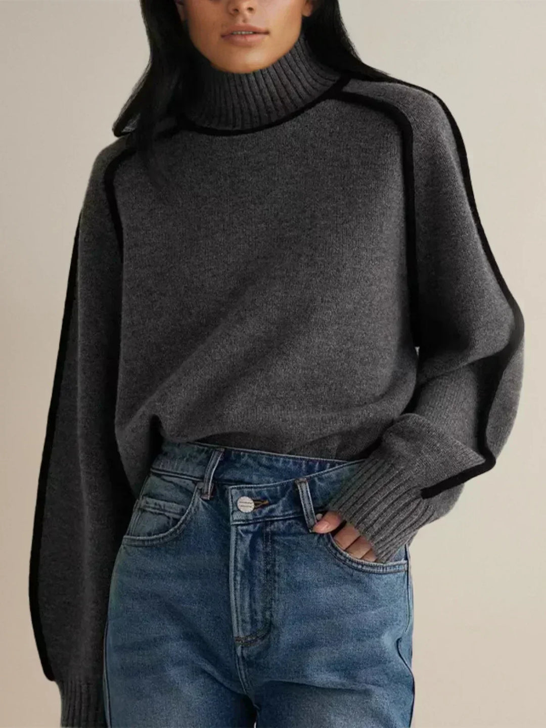 Donna | Stylish Turtleneck Knitwear