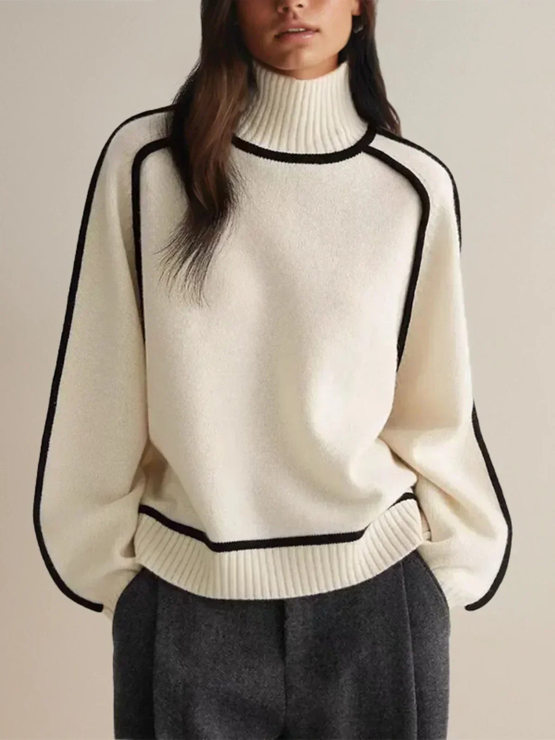 Donna | Stylish Turtleneck Knitwear
