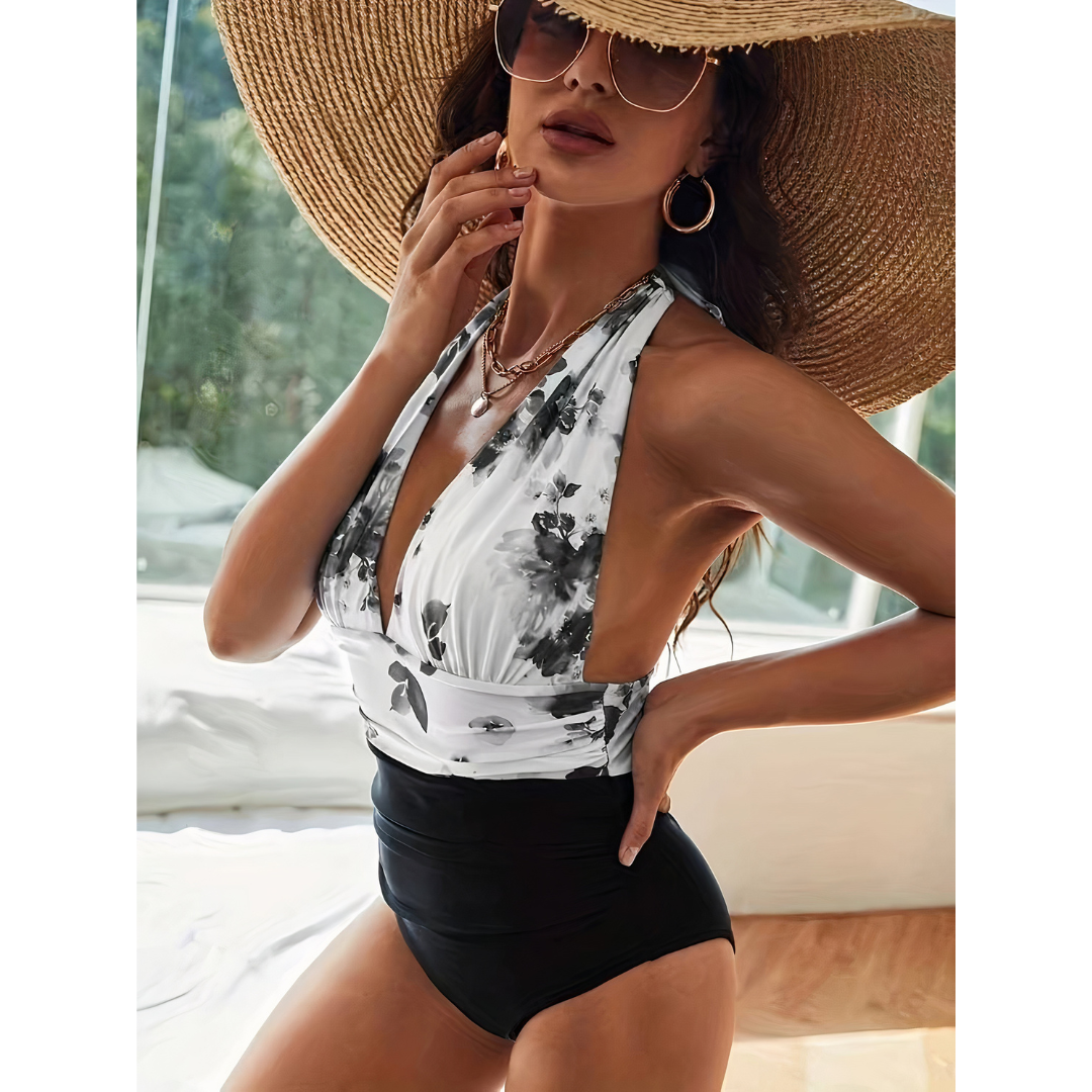 Allie - Sophisticated Marble Swimwear