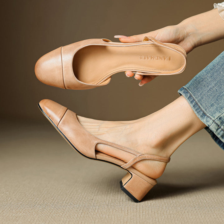 Reyna Authentic Leather Heels