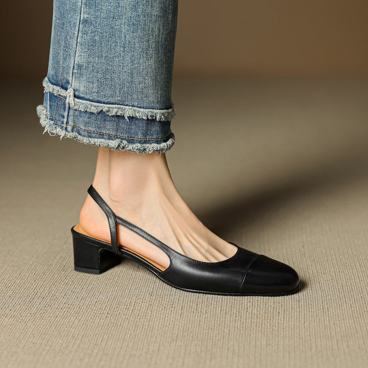 Reyna Authentic Leather Heels