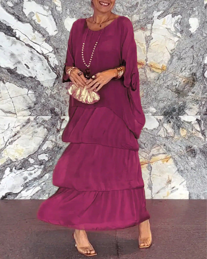 Morgan™ | Multi-Tiered Green Maxi Dress