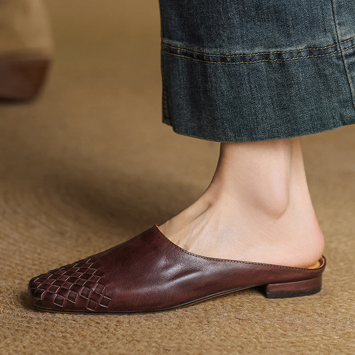 Viola Authentic Leather Mules