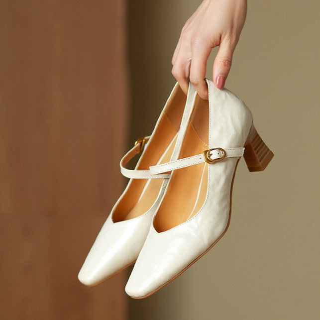 Orvane Leather Mary Jane Pumps