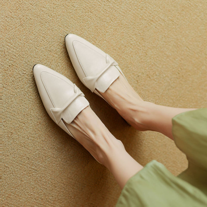 Marloe Sleek Pointed Leather Mules