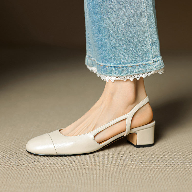 Reyna Authentic Leather Heels
