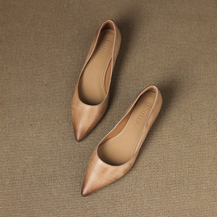 Authentic Leather Arla Flat Shoes
