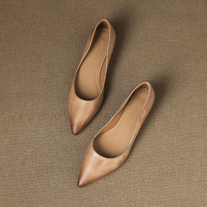 Authentic Leather Arla Flat Shoes