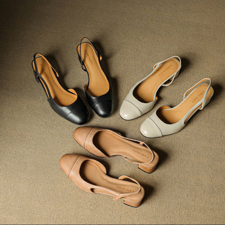 Reyna Authentic Leather Heels