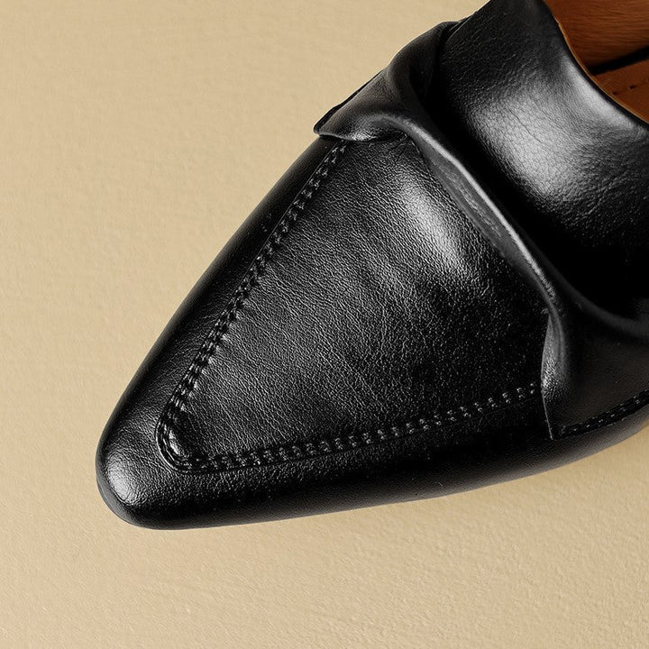 Marloe Sleek Pointed Leather Mules