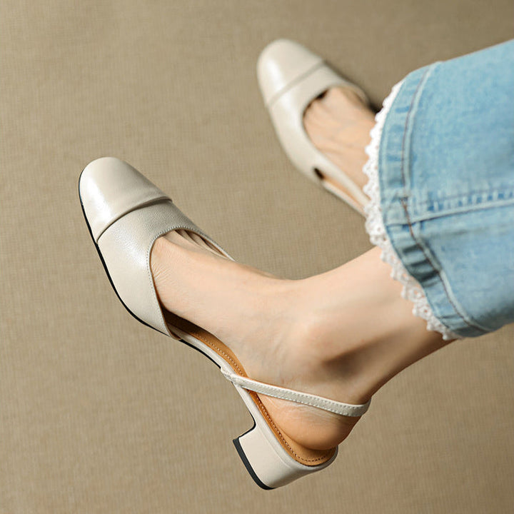 Reyna Authentic Leather Heels