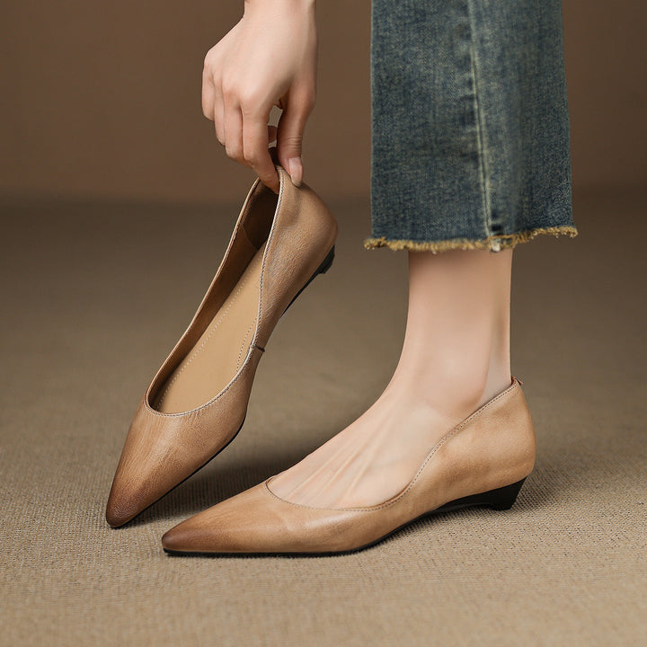 Authentic Leather Arla Flat Shoes