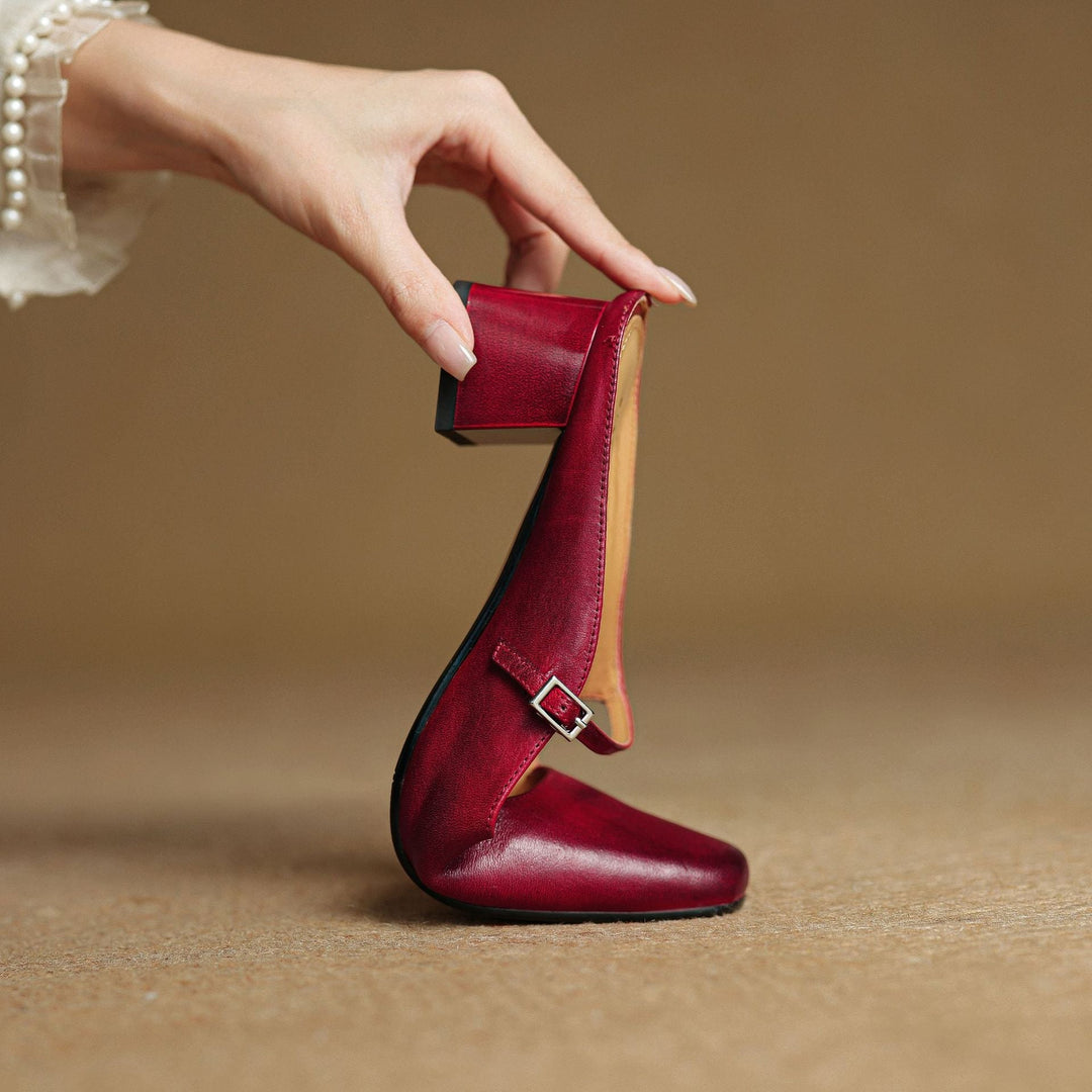Meyra Leather Slip-On Mules