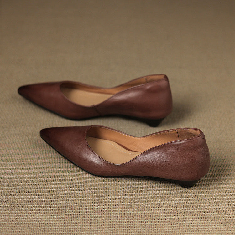 Authentic Leather Arla Flat Shoes