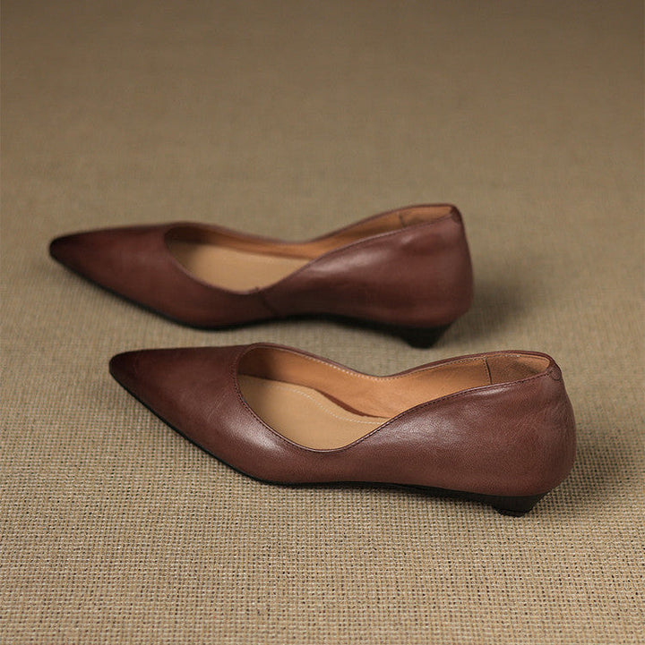 Authentic Leather Arla Flat Shoes