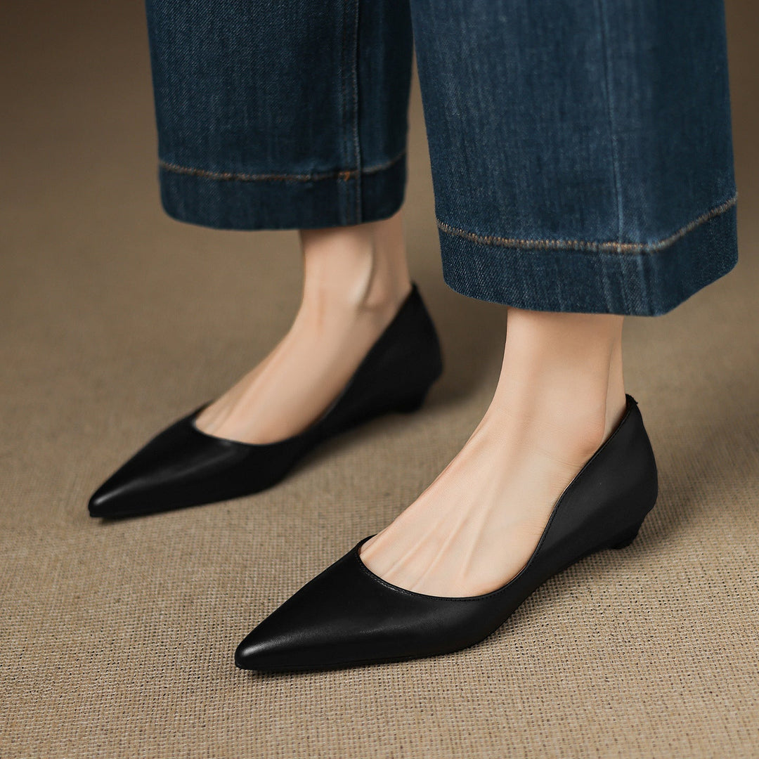 Authentic Leather Arla Flat Shoes