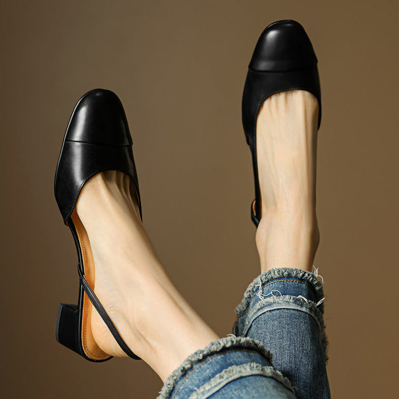Reyna Authentic Leather Heels