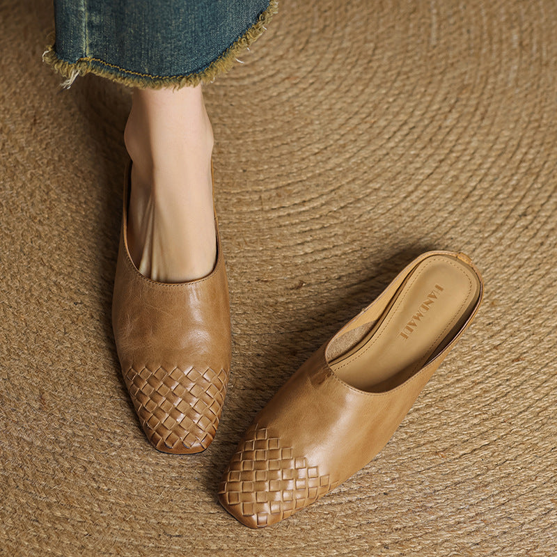 Viola Authentic Leather Mules