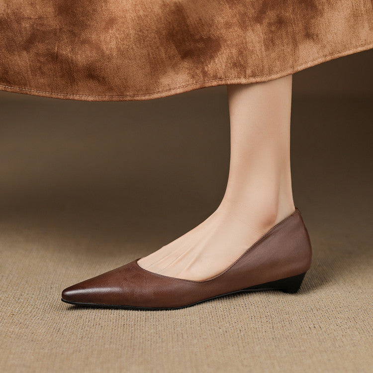Authentic Leather Arla Flat Shoes