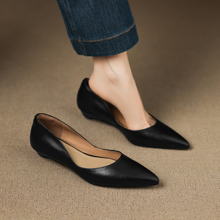 Authentic Leather Arla Flat Shoes