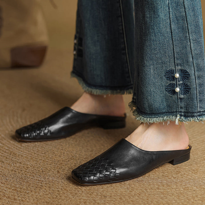 Viola Authentic Leather Mules