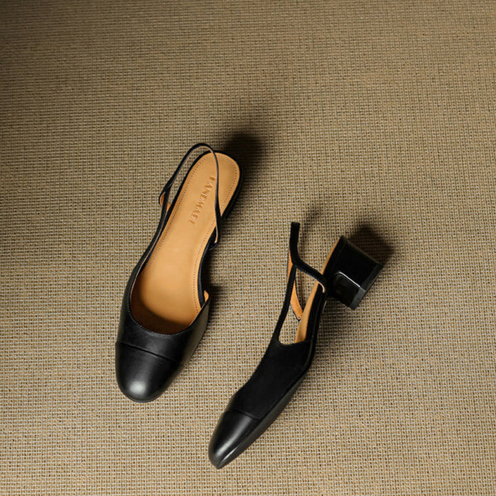 Reyna Authentic Leather Heels