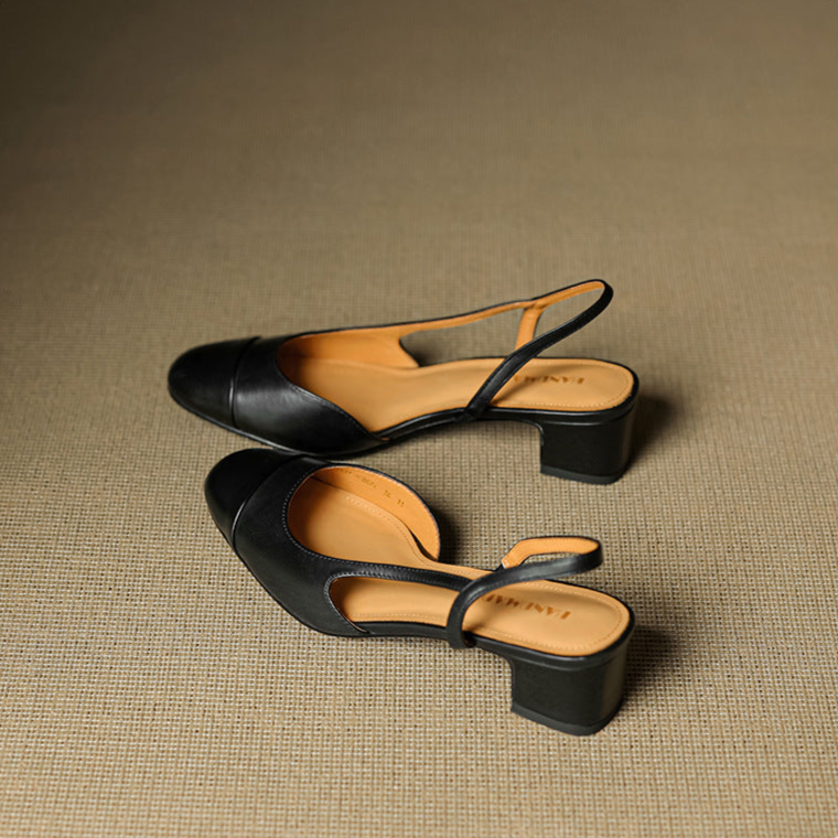 Reyna Authentic Leather Heels