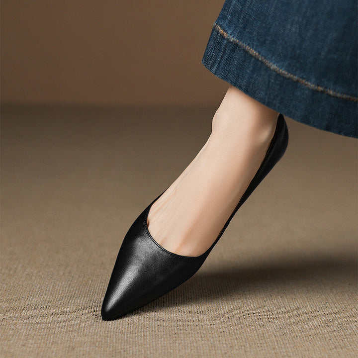 Authentic Leather Arla Flat Shoes