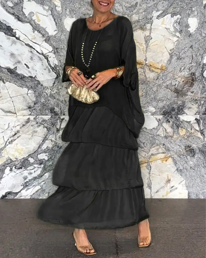 Morgan™ | Multi-Tiered Green Maxi Dress