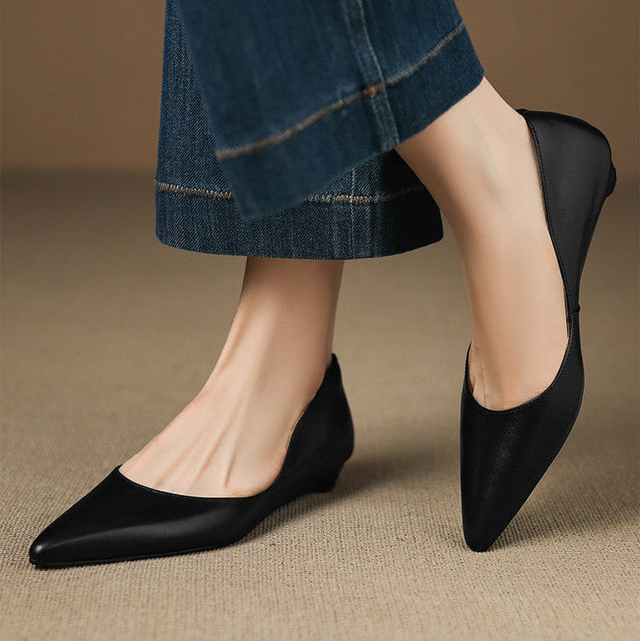 Authentic Leather Arla Flat Shoes