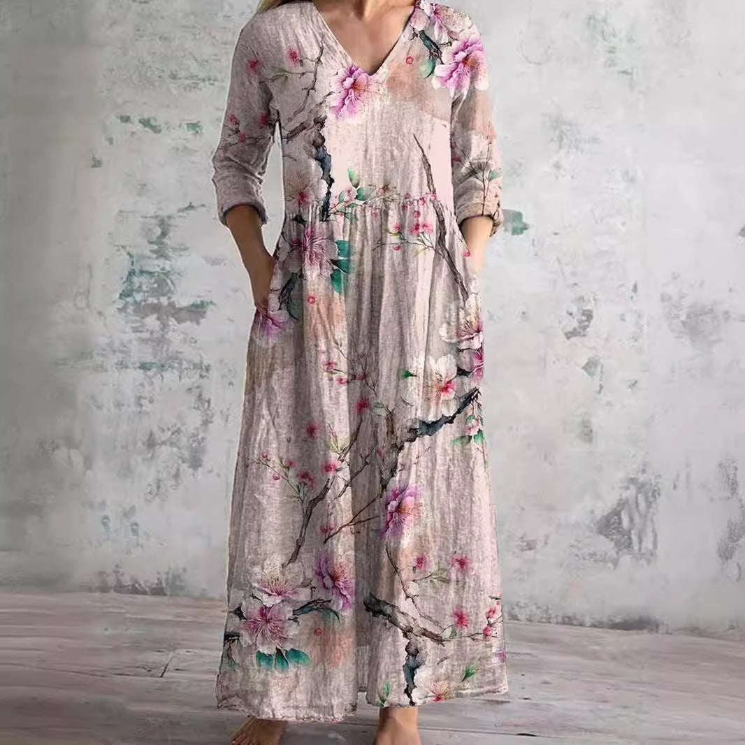 Sophie | Breezy Floral Maxi Dress for Summer Comfort