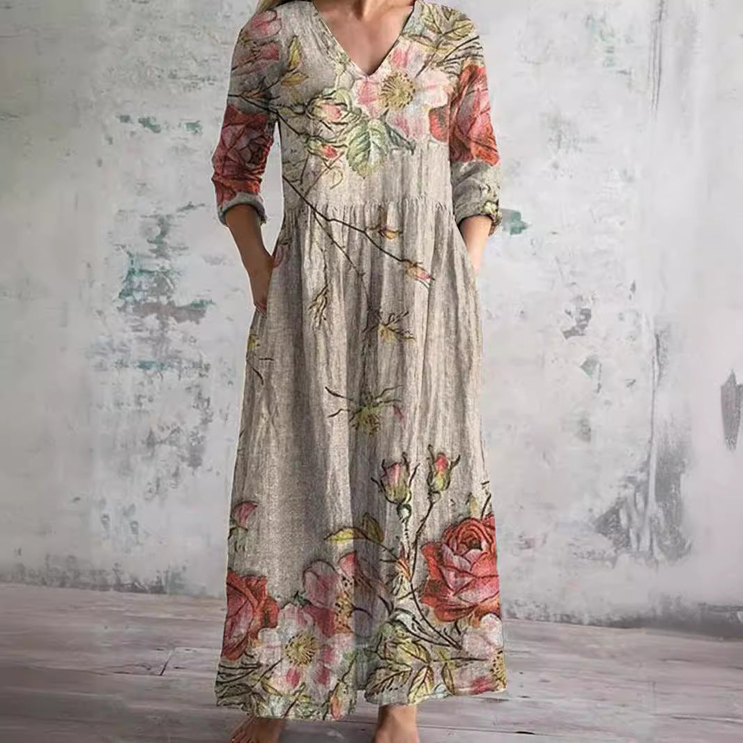 Sophie | Breezy Floral Maxi Dress for Summer Comfort