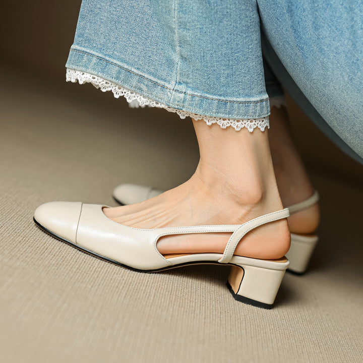 Reyna Authentic Leather Heels