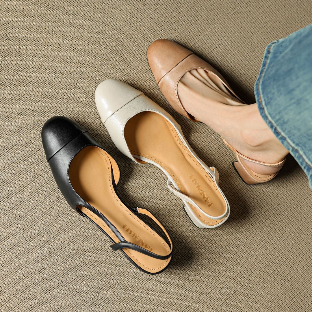 Reyna Authentic Leather Heels