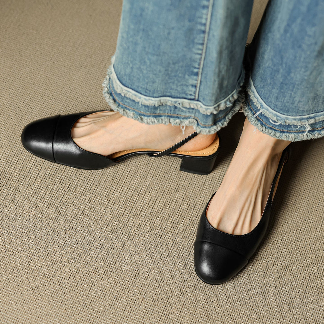 Reyna Authentic Leather Heels