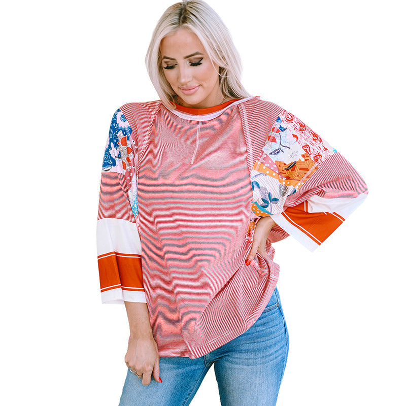 BAILEY™ – Breezy Patchwork Batwing Blouse